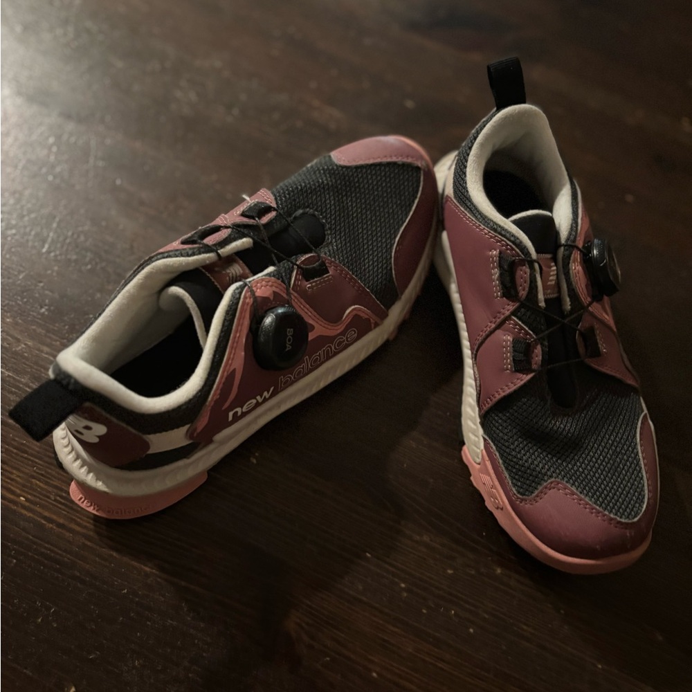 New Balance Kids Pink and Black Sneakers
